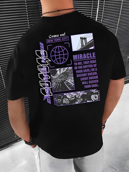 Футболка з ДТФ принтом (оверсайз)