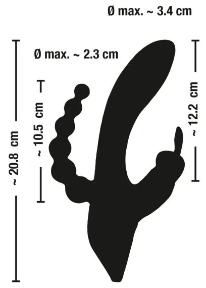 Тройной вибратор G-SPOT Sex Aura | Зображення 5