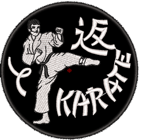 Шеврон KARATE (чорний кант)