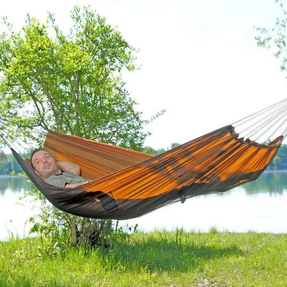 Гамак лежак ліжко підвісне туристичне з москітною сіткою чохлом 240х150 см