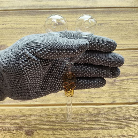 Стеклянная трубка Skull Double Oil Orange | Зображення 2