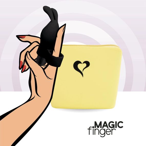 Вібратор на палець FeelzToys Magic Finger Vibrator Black | Зображення 3