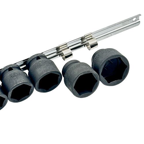 Набор головок ударных дюймовых 1/2" 3/8...1-1/4  14ед. (на планке) TOPTUL GBAQ1401D | Зображення 1