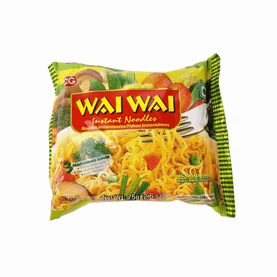 Локшина швидкого приготування Масала зі смаком овочів  75 г Wai Wai 8906013030022