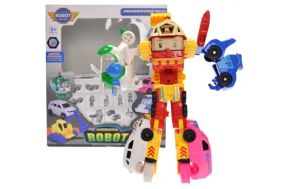 Іграшки-трансформери Робокар Полі, Robocar Poli, Полі, Ембер, Гелікоптер Хелі, Рой