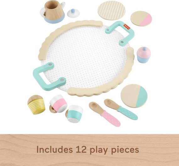Дерев'яний ігровий чайний набір Fisher-Price Wooden Tea Set | Зображення 2