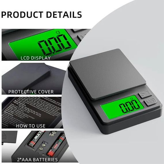 Точні ваги для ювелірних виробів, Ваги кишенькові портативні Лабораторні високого GW-589 класу точності | Зображення 2