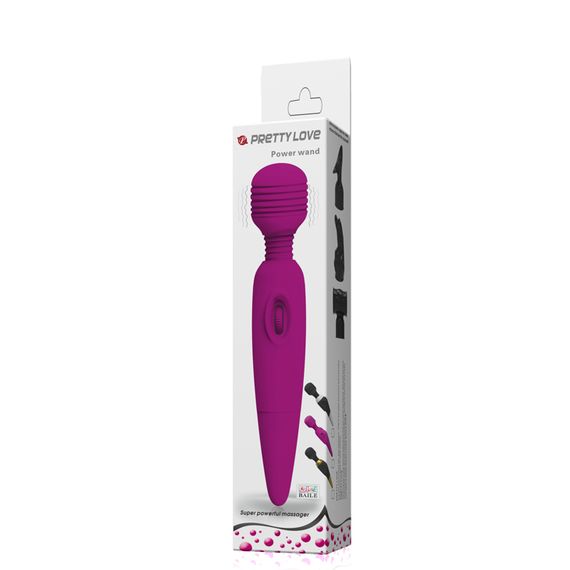 Вібромасажер - Pretty Love Power Wand Purple | Зображення 4