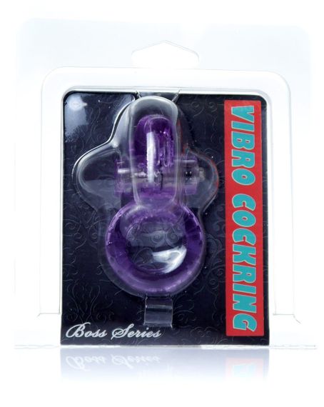 Ерекційне вібро кільце BOSS Rabbit Vibro Cock Ring Purple, BS6700048 sexstyle | Зображення 6