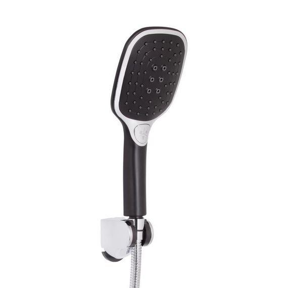 Смеситель для ванны Qtap Grand (с душевым гарнитуром) QTGRABCR006 Chrome/Black | Зображення 4