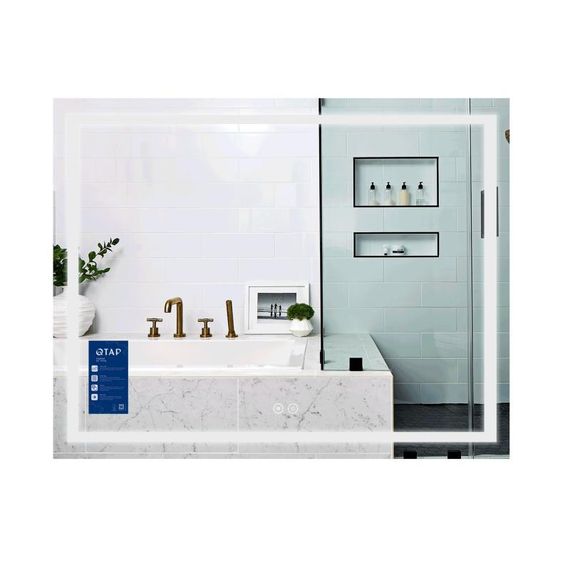 Дзеркало Qtap Mideya (MI1) 1000х700 з LED-підсвіткою Touch, з антизапотіванням, димером, регумацію QT2078NCF10070