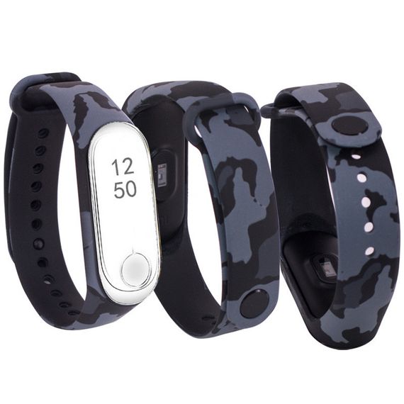 Силіконовий ремінець з малюнком для Xiaomi Mi Band 3/4 | Зображення 2