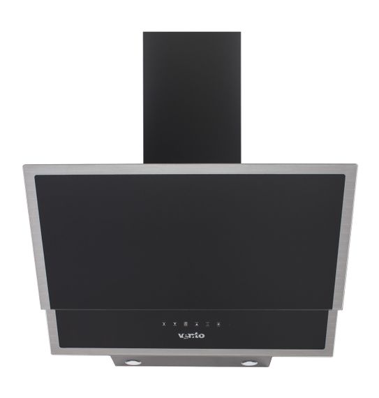 Кухонная наклонная вытяжка черная Ventolux  ROMANIA 60 BK/MP (750) TRC | Зображення 1