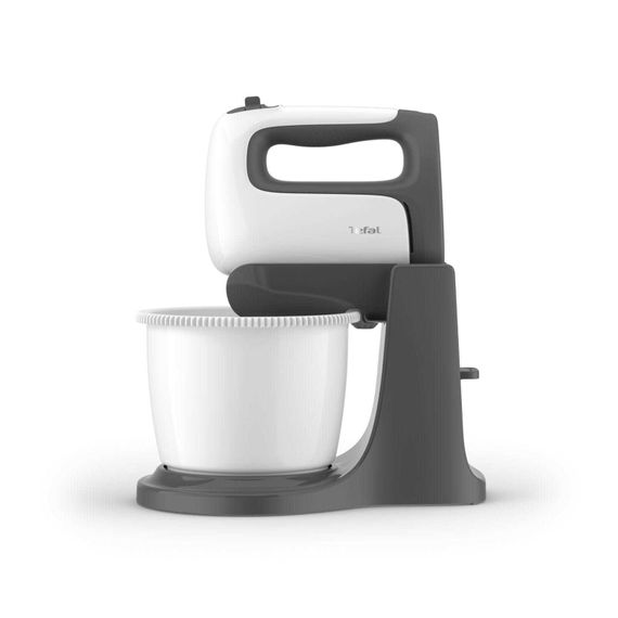 Міксер Tefal стаціонарний Prep'Mix+ Standbowl 500Вт, насадки-4, чаша-пластик, 2.5л, турборежим, біло-сірий (HT464138) | Зображення 8