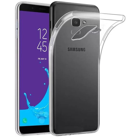 TPU чохол Epic Transparent 1,5mm для Samsung J600F Galaxy J6 (2018), Прозорий