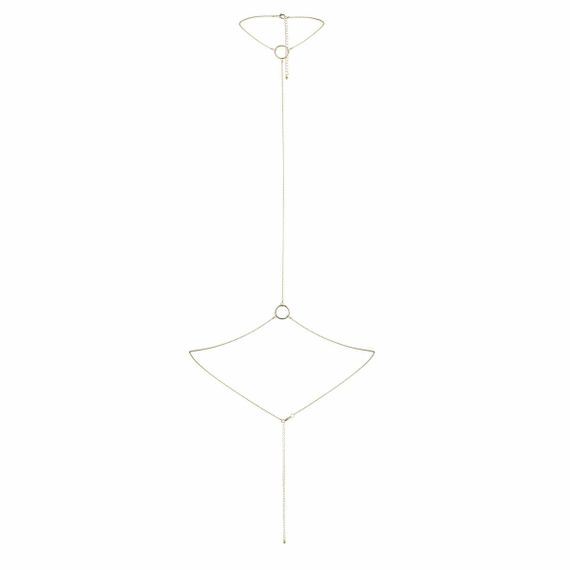 Ланцюжок на шию та пояс Bijoux Indiscrets Magnifique I Body Chain - Gold, прикраса на тіло | Зображення 2