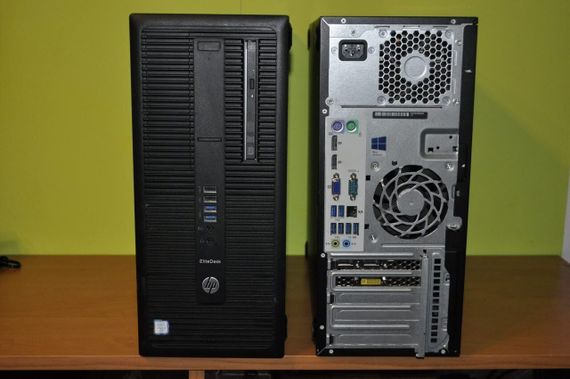 Комп'ютер HP EliteDesk 800 G2 Tower / Intel Core i7-6700 (4 (8) ядра по 3,4 - 4,0 ГГц) / 16 ГБ DDR4 / 256 ГБ SSD / nVidia GeForce GTX 745, 2 ГБ GDDR3, 128-біт / DVD-ROM / Windows 11 Pro б/в | Зображення 1