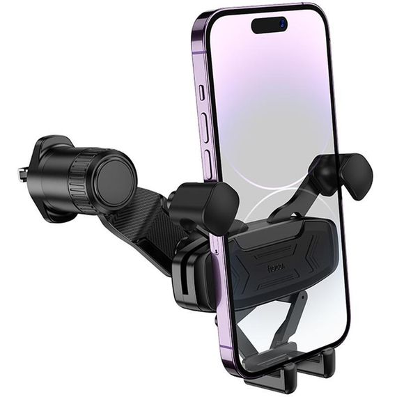 Автотримач Hoco H66 Gamble gravity linkage (air outlet) Black | Зображення 2