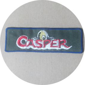 Нашивка на одежду (термо) Casper 115*36 мм Зелений