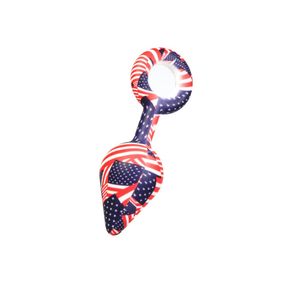 Анальная пробка Американский флаг, М sexstyle