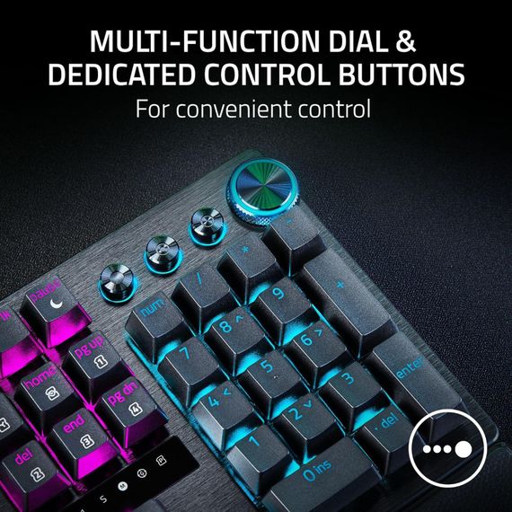 Клавіатура Razer Huntsman V3 Pro USB UA Black (RZ03-04970100-R3M1) | Зображення 6