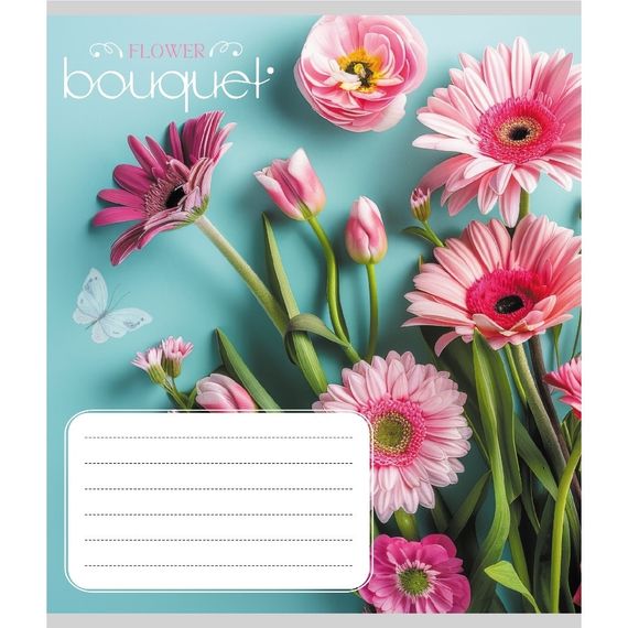 Зошит учнівський "Букет" 024-550337K-2 в клітинку, 24 аркуші