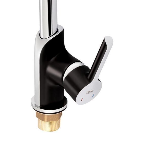Смеситель для кухни Qtap Grand QTGRABCR007F Chrome/Black | Зображення 4