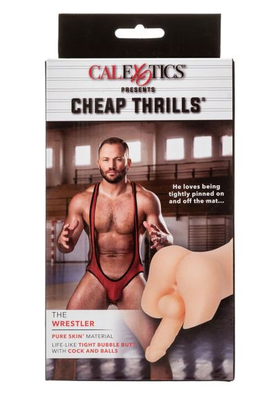 Мастурбатор реалистичный CalExotics The Wrestler Ass Stroker, попка с пенисом, 19,8 x 9 см Sex Aura