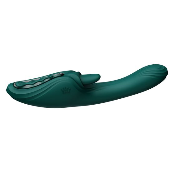 Вібратор-кролик Zalo Ares Turquoise Green | Зображення 8