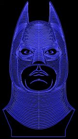 Акриловый светильник-ночник Бэтмен синий tty-n000731