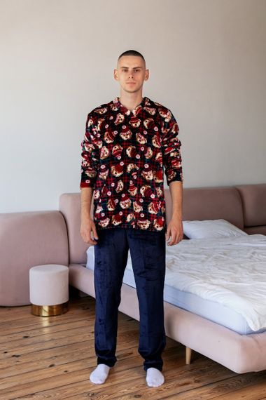 Піжама чоловіча "Family look" Носи своє 46 Синій (p-12653-141734) | Зображення 4