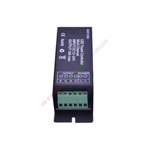 Контролер однозональний RF RGB 18А Black (Touch) | Зображення 2