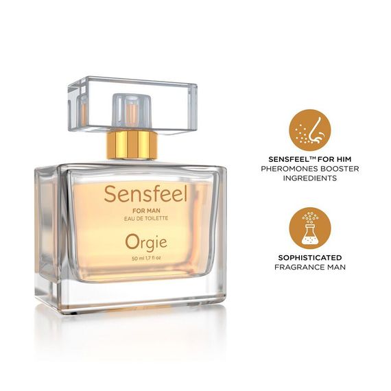 Мужские духи с феромонами Orgie – Sensfeel for Man (50 мл), цитрусово-древесный аромат Sex Aura | Зображення 2