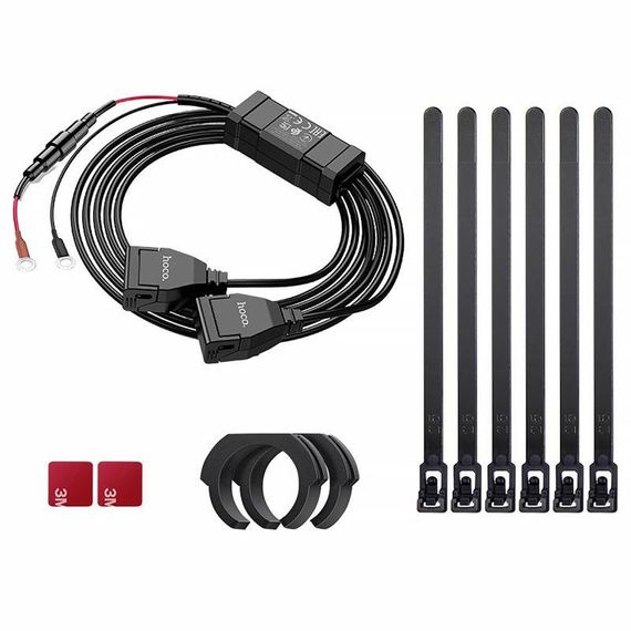 АЗП Hoco Z45A 2.4A для мотоцикла (2USB-A) Black | Зображення 3