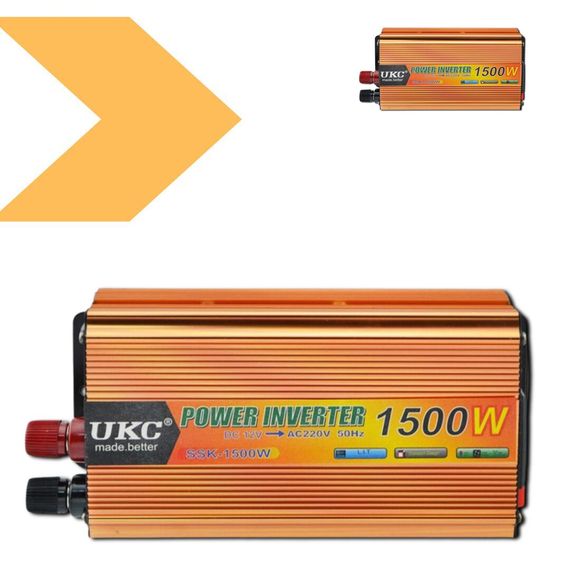Інвертор 12В-220В потужний UKC SSK-1500W (lp-80636_963) | Зображення 1