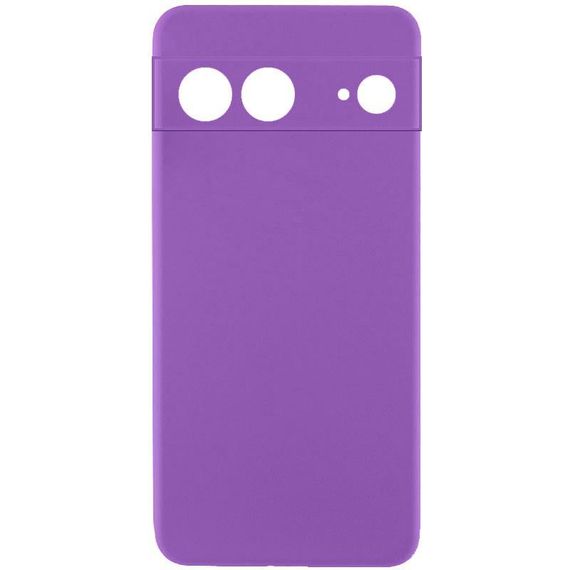 Чохол TPU GETMAN Liquid Silk Full Camera для Google Pixel 7 Фіолетовий / Purple