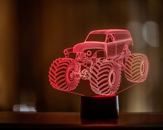 Змінна пластина для 3D світильників "Автомобіль 38" 3DTOYSLAMP