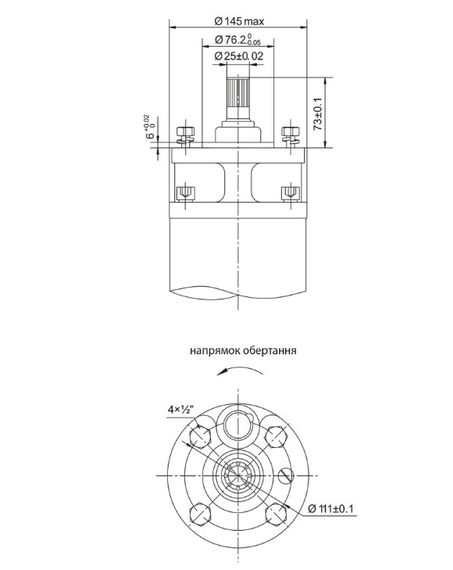 Насос відцентровий свердловинний DONGYIN 6SP30-16 380В 15кВт H 182(122)м Q 700(500)л/хв Ø145мм +пульт (з 3х частин) (7777303) | Зображення 4