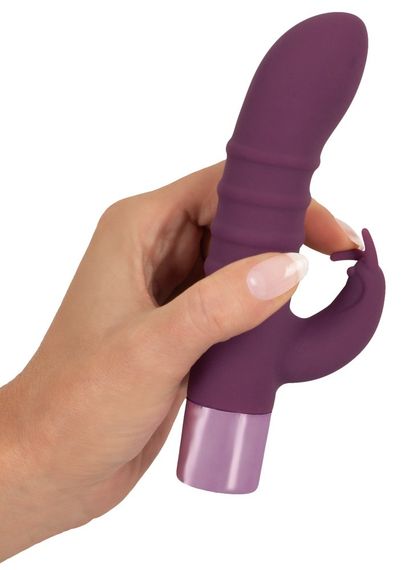 Вібратор із кліторальним стимулятором з 15 режимами вібрації Rabbit Vibe Sex Aura | Зображення 6