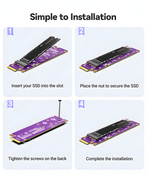 Адаптер JEYI M.2 NVMe в E1.S PCIe 4.0 x4 64 Гбіт/с конвертер 2230–2280 SSD в EDSFF E1.S | Зображення 2