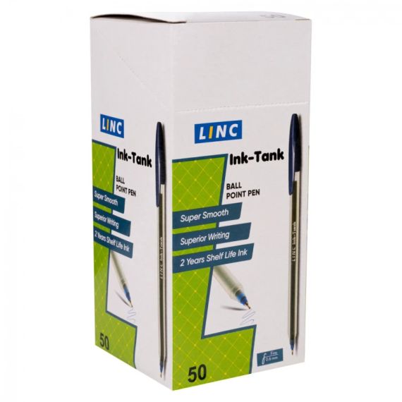 Ручка кулькова масляна Ink Tank LINC 412108 Синій shop (8029177017019) | Зображення 1