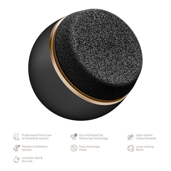 Набор для ухода за стопами GESKE Pumice Stone Callus Remover 7в1 starlight, Серый | Зображення 1