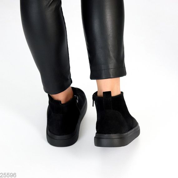 Дизайнерські чорні черевики дезерти натуральна замша в асортименті | Зображення 6