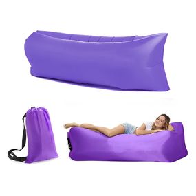 Ламзак надувний матрац для відпочинку AIR CUSHION 180х70 Фіолетовий