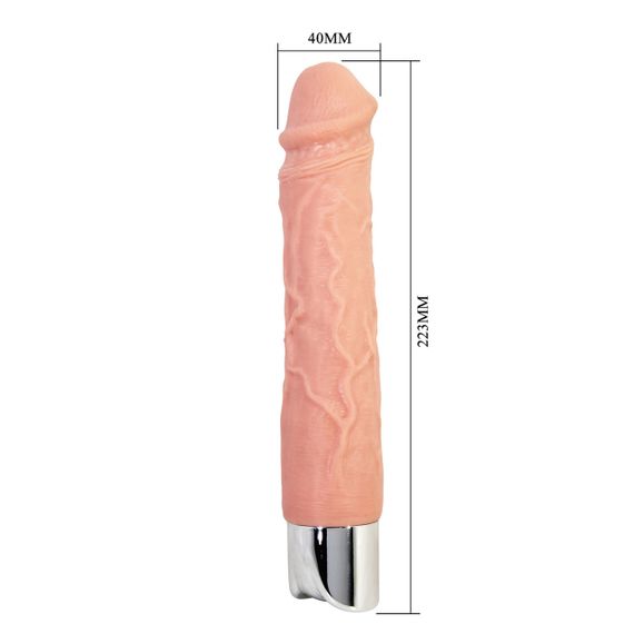 Перезаряжаемый вибратор реалистик Pretty Love - Osric Pro Realistic Vibrating Dildo, BW-500081DC Sex Aura | Зображення 6
