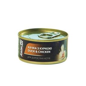 Консерви AnimAll для котів, качка та куриця, 80 г