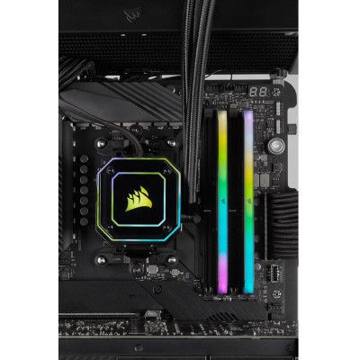 Модуль памяти для компьютера DDR4 16GB (2x8GB) 3600 MHz Vengeance RGB Pro RT Black Corsair | Зображення 5