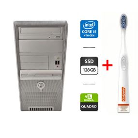 Компьютер NoName Tower / Intel Core i5-4460 (4 ядра по 3.2 - 3.4 GHz) / 8 GB DDR3 / 128 GB SSD / nVidia Quadro K600, 1 GB GDDR3, 128-bit / DVD-ROM б/у + Подарок Умная интерактивная зубная щетка Colgate Connect M1 / Bluetooth