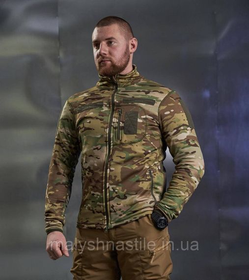 Флісова кофта вафелька мультикам Military