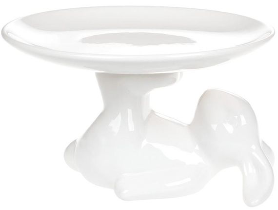 Блюдо керамічне пасхальне "Кролик-акробат" Ø20см